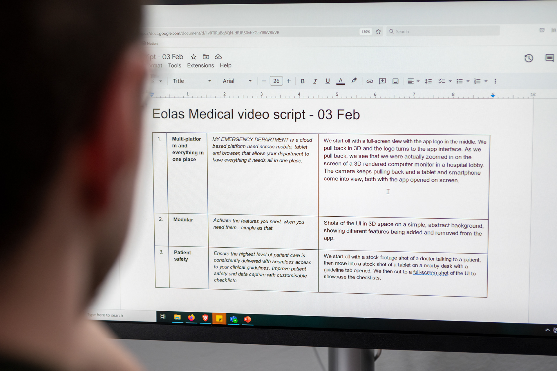 Eolas Medical explainer video storyboard process