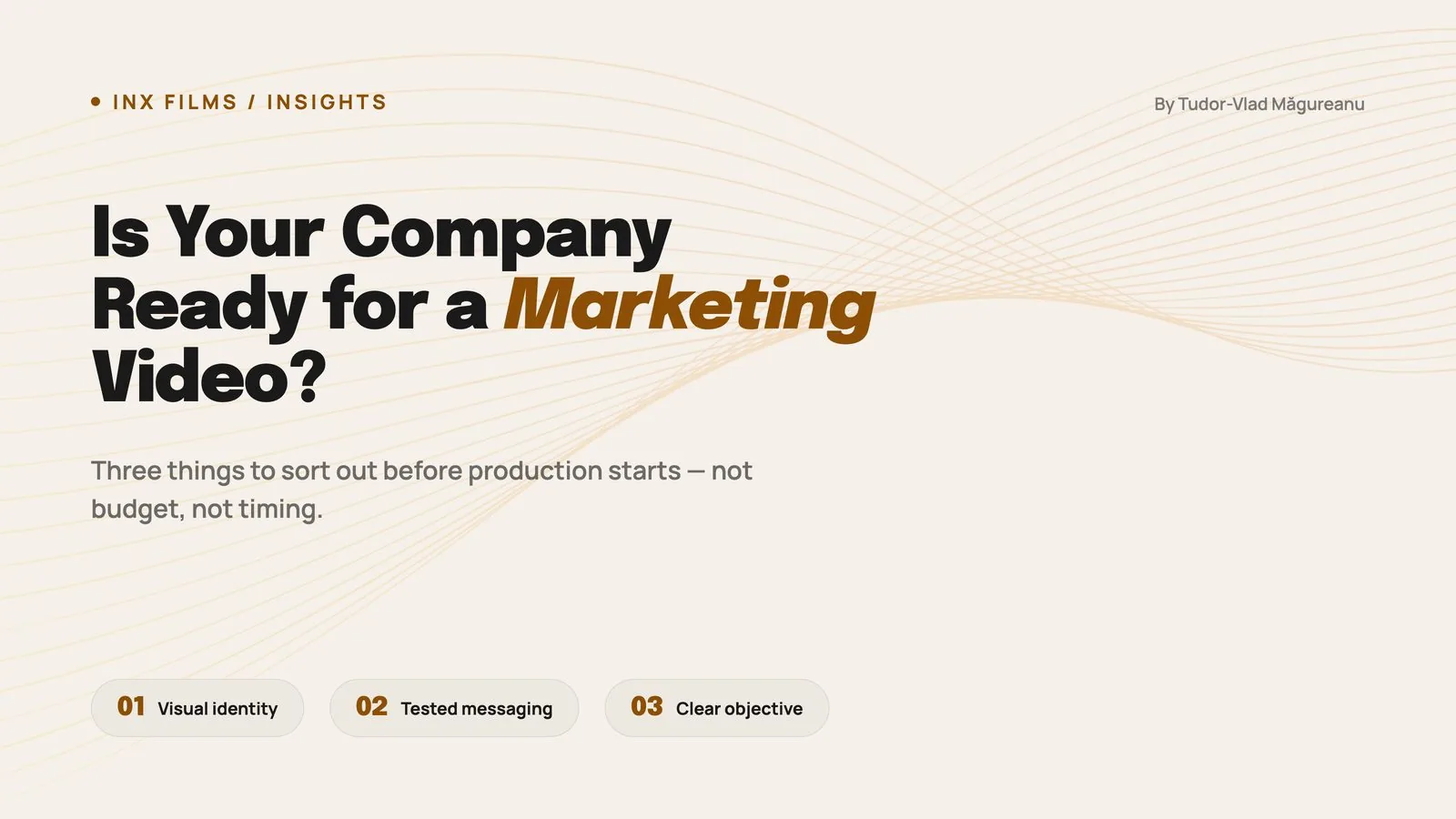 Is your company ready for a marketing video?